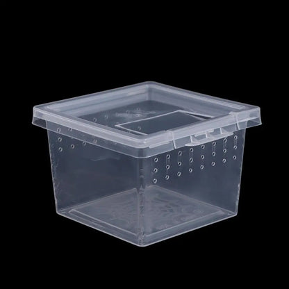 Reptile Accessories Transparent for Scorpion Spider Ants Lizard Living Box Hatching Tank Insect Feeding Box Reptile Habitat