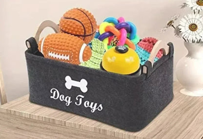 Pet dog toy felt storage box home storage basket dirty clothes storage bag storage basket Pet dog toy felt storage box