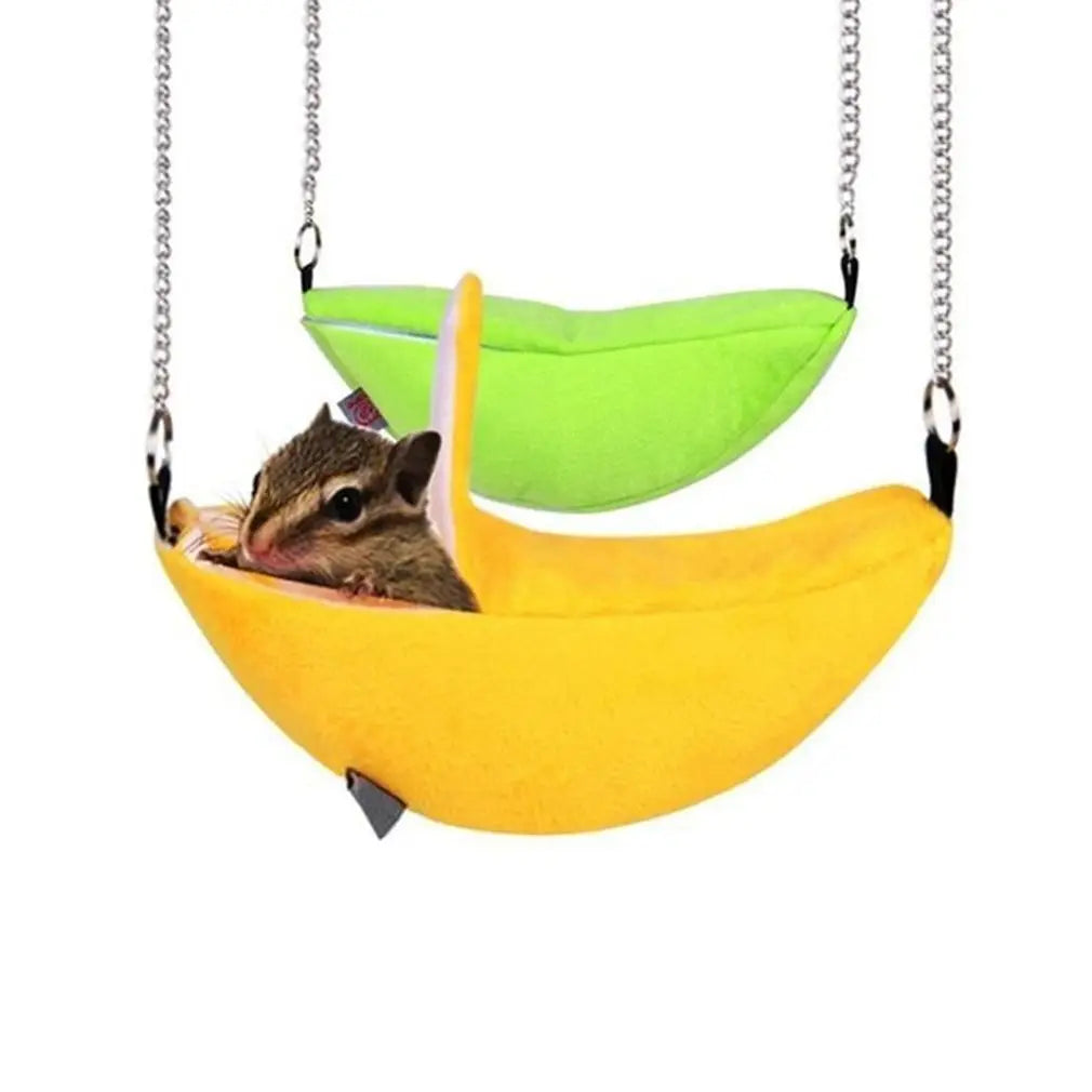Banana Shape Hamster Hammock Rat Hanging Beds House Small Animal Cage Squirrel Guinea Pig Banana Style Plush