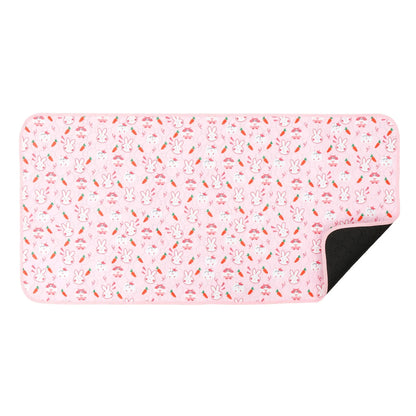 2Pcs Guinea Pig Cage Liner Washable Rabbit Absorbent Mat Reusable Hamster Pee Pad Anti-Slip for Pet Guinea Pig Rabbit Hedgehog