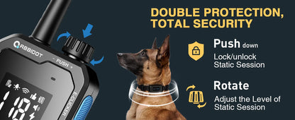 ABBIDOT T70 Dog Training Collar 2 in 1 Strap With E-clicker Electric Shock 4100ft 1250m Waterproof 118 Levels 2025 New Version