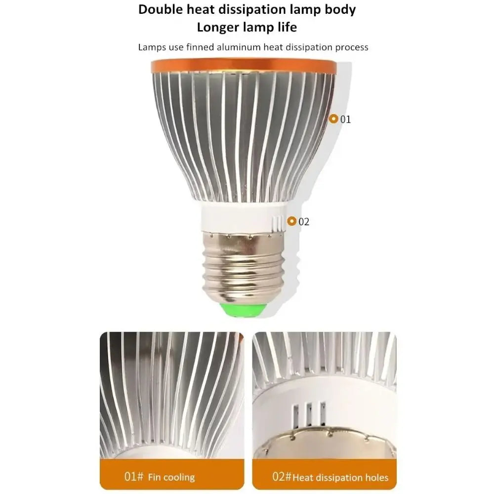 LED Reptile Light Bulb UVA UVB E27 Terrarium Lamp Full Spectrum 5.0/10.0 Lighting Small Pet Heating Bulb Therapy Night Vision