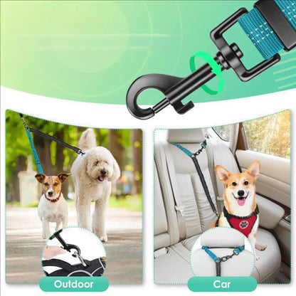 Pet Dog Double Leashes Dog Leash Rope Elastic Extended Pet Leash Belt Outdoor Training for Two Double Small Medium Dogs Lead