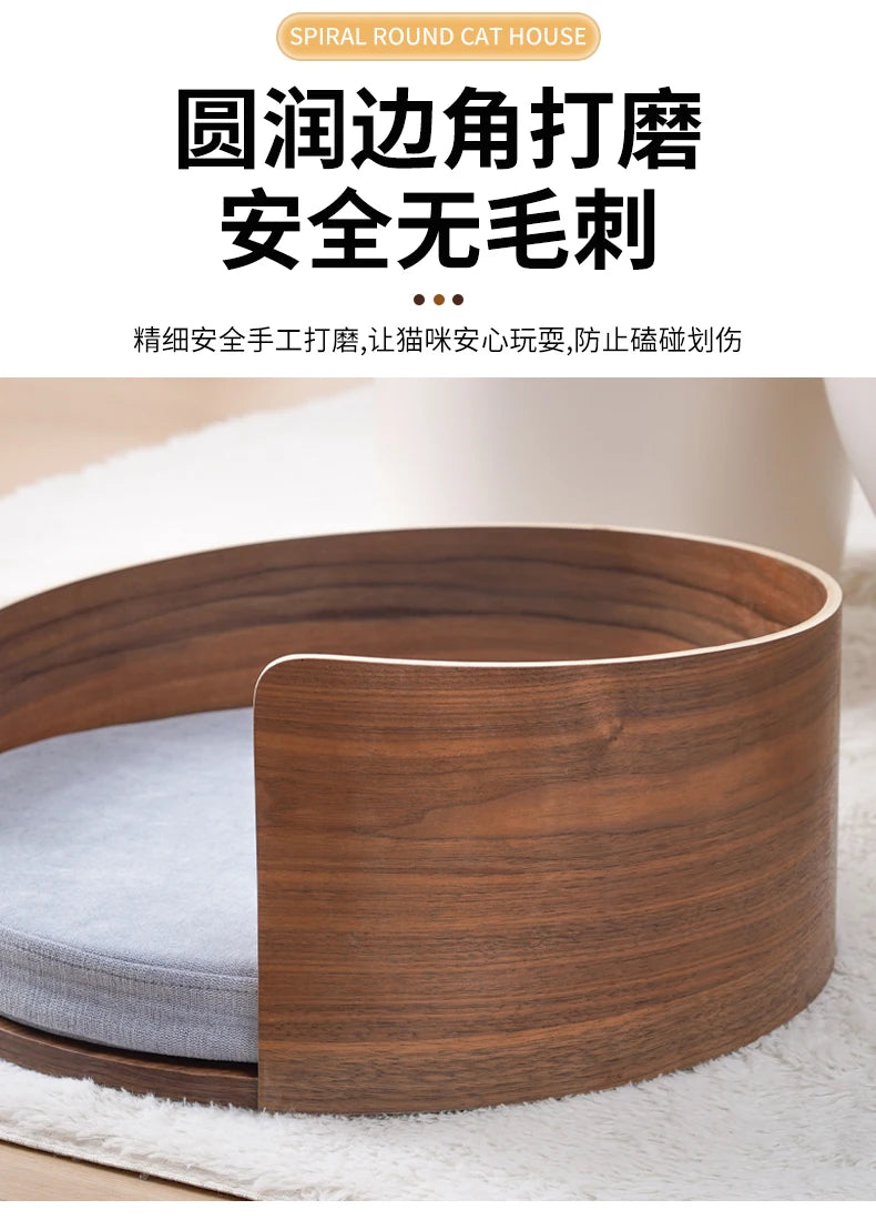 Solid wood pet nest, sofa cat t, dog bed can be dismantled and washed, small and medium-sized pets can sleep in cat bed in all