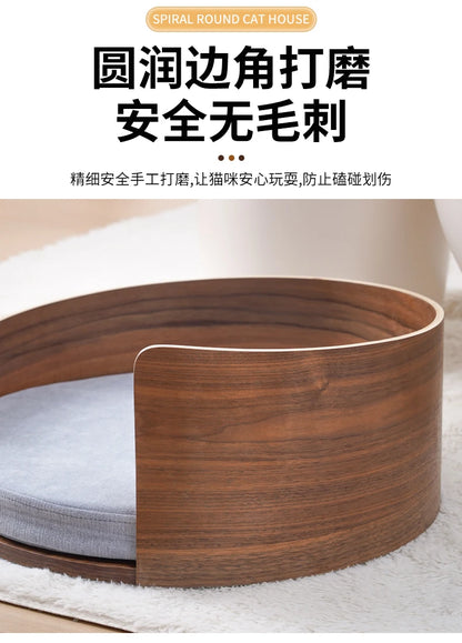 Solid wood pet nest, sofa cat t, dog bed can be dismantled and washed, small and medium-sized pets can sleep in cat bed in all