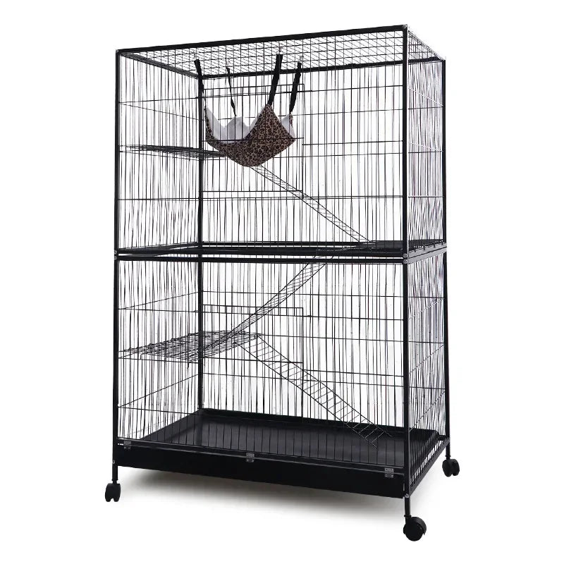 Large Model 4-Level Ladder and Platform Metal Indoor Ferret Cage Cat Cage Hamster Cage