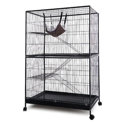 Large Model 4-Level Ladder and Platform Metal Indoor Ferret Cage Cat Cage Hamster Cage