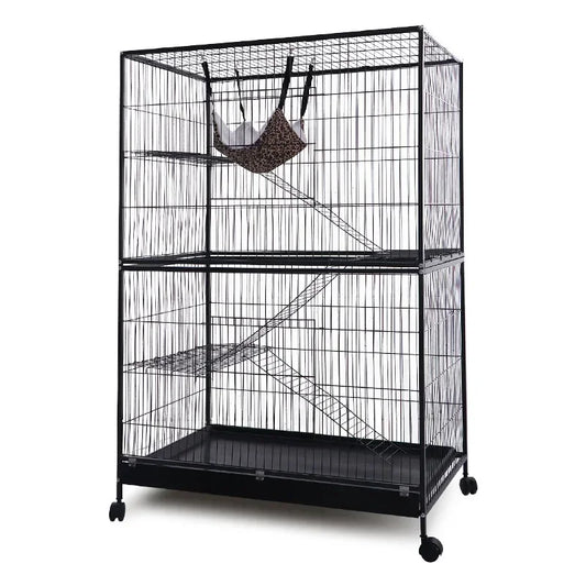 Large Model 4-Level Ladder and Platform Metal Indoor Ferret Cage Cat Cage Hamster Cage