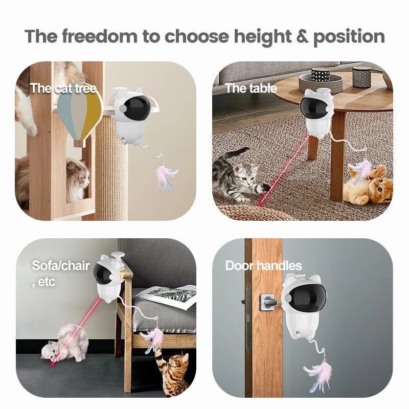 Infrared laser automatic cat teasing device, intelligent electric cat toy, self entertaining and relaxing pet toy