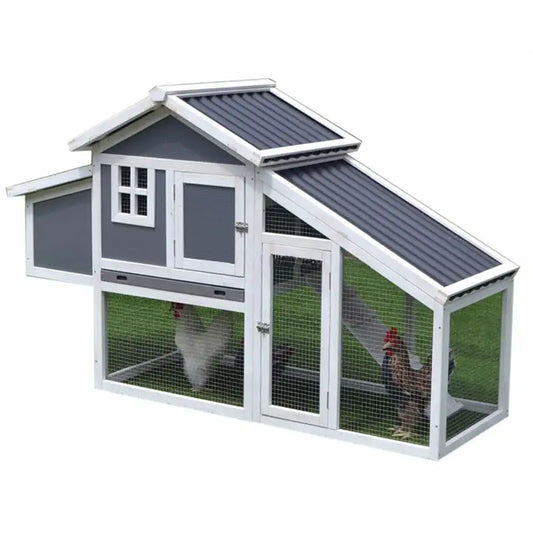 152*66*100cm Wooden Cage for Chicken Coop Hen Cat Dog House Household Easy Clean Outdoor Pet Cage Solid Wood