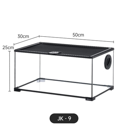 Climbing Pet Glass Tank,Lizard&Frog Habitat,Water Turtle&Hermit Crab Tank,Spider Enclosure for Reptiles,Horned Frog Breeding