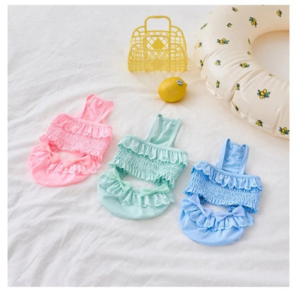 Summer New Pet Swimming Clothes Kitten Puppy Camisole Jumpsuit Beautiful Puppy Bikini Dog vest Clothing Swimsuit With Swim Cap