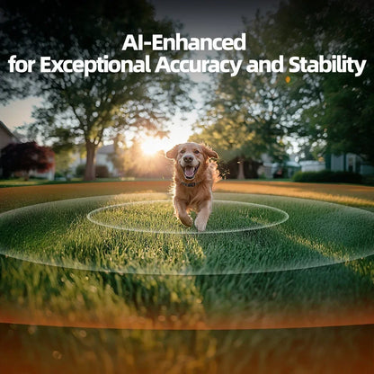 New Upgrade Smart GPS Wireless Dog Fence, Pet Training Collar,Electronic Fence,Invisible Virtual Outdoor Waterproof OLED Screen