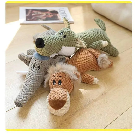 Pet toys dogs and cats bone resistant tear resistant bite resistant sound making grinding teeth cotton rope plush pet dog