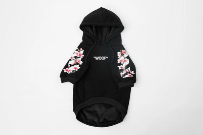Woof Dog Hoodies M-3XL French Bull Dog Autumn Spring Clothing 2 Legged Warm Pet Outfit Sweaters