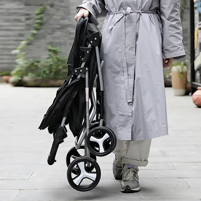 Pet Stroller Lightweight Folding Universal Wheel Cat Dog Travel Breathable Pet Stroller Outdoor Stroller for Small Medium Pets