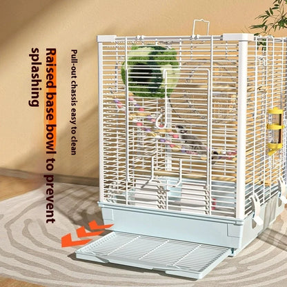 Small Pet Cage Insulated Habitat for Sugar Glider Degu Mouse Rat Chinchilla Ferret with Dense Metal Wire