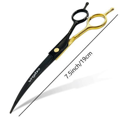 Pet Grooming Scissors   7inch Right and Left Hand Curved Scissors For Dog Grooming