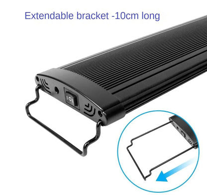 24WLED Aquarium Light,Waterproof Fish Tank Light For Water Plant Fish Coral Reef Light ,Full Spectrum,Extendabl Bracket,RGB LEDs