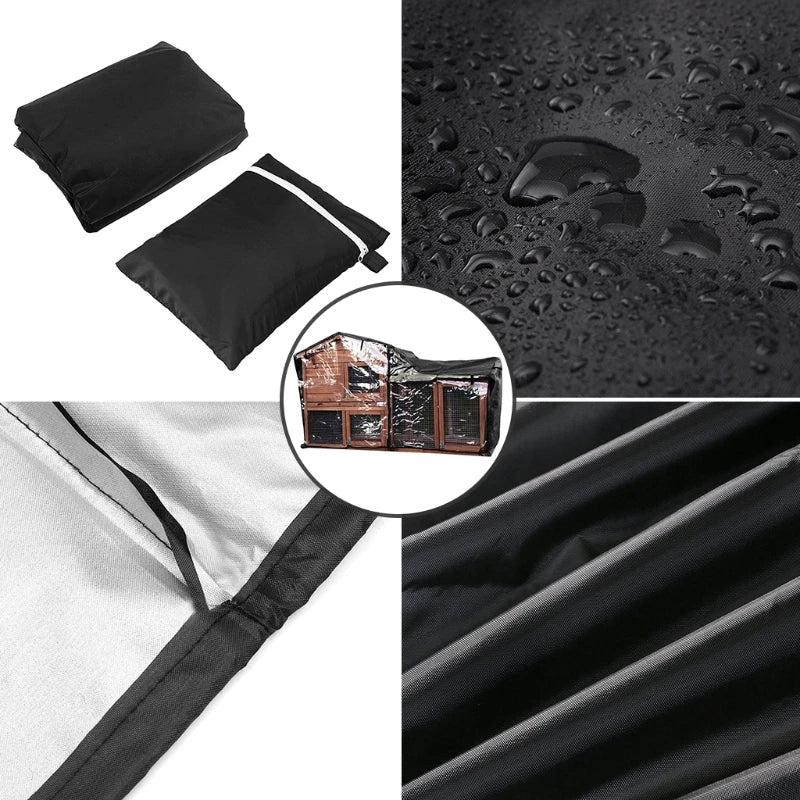Rabbit Hutch Cover Dust Proof Moisture Resistant Cage Covers Pointed for TRIANGLE Crate Cover for Pets House Accessories