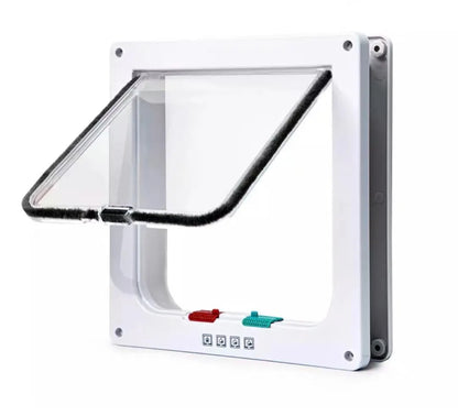 Smart Pet Door Automatic Closing Cat Door Secure Dog Doors Convenient Cat Doors SelfLocking Safe Durable Puppy Gates