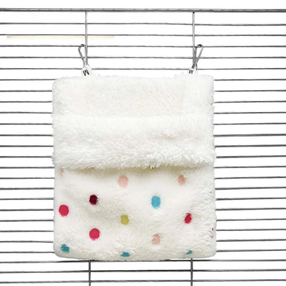 Plush Hammock Pet Swing Bag Warm Rat Sleeping Bag Cloud Pattern Sugar Gliders Sleeping Pouch Soft Comfortable Hamster  Cages