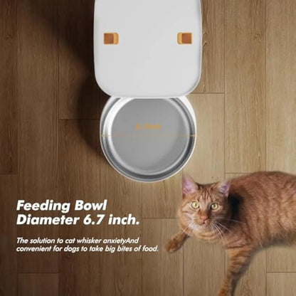 Automatic Dog Feeders with Camera 1080P HD 5G WiFi Pet Feeder Tuya APP Control Automatic Cat Dog Food Dispenser Furpipi