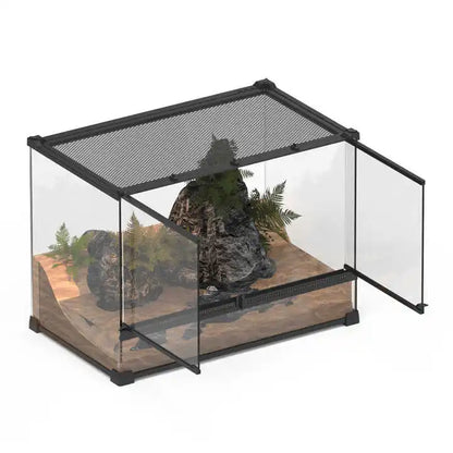 Best Tempered Glass Pet Reptile Enclosure Terrarium Glass Containers Paludarium Tank For Pets