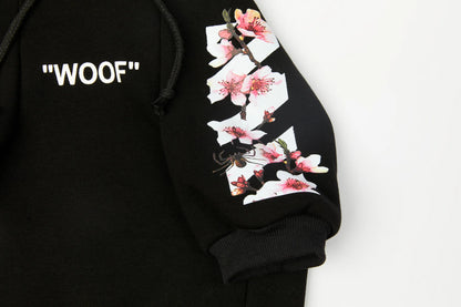 Woof Dog Hoodies M-3XL French Bull Dog Autumn Spring Clothing 2 Legged Warm Pet Outfit Sweaters