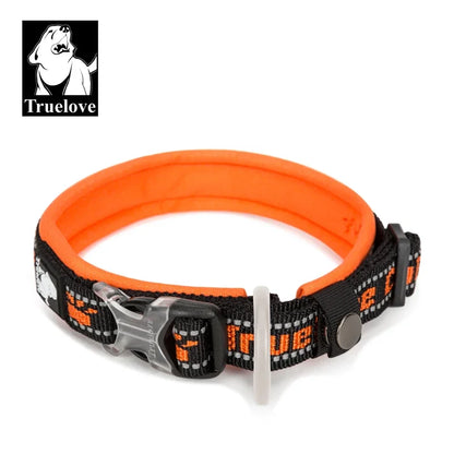 Truelove Pet Dog Collar Nylon  and Reflective Materials Widened and Comfortable Version Suitable for Dogs of All Sizes TLC50121
