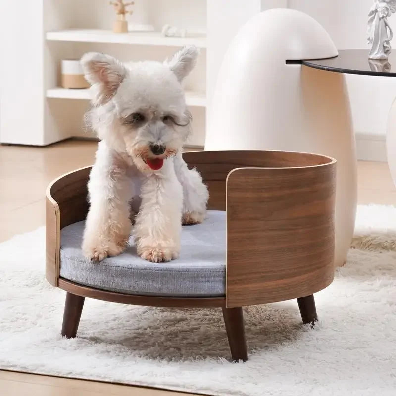 Solid wood pet nest, sofa cat t, dog bed can be dismantled and washed, small and medium-sized pets can sleep in cat bed in all