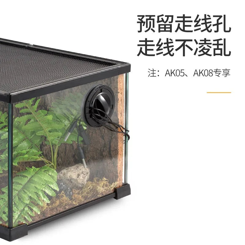Arboreal Reptile Breeding Box Set for Lizard Snake Horned Frog Spider Scorpion,Climbing Pet Tank and Housing Kit