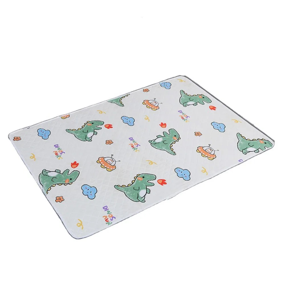 Pet Diaper Pads 80*120cm Urine Mat Cute Waterproof Urine Pads Cloth Large Breathable Bed Protector Diaper Toddlers