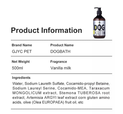 Pet Shampoo for Dogs Dry Skin amp Itch Relief Anti-flea Bath Wash Pet Shower Anti Ticks Cats Hair Care Cleaning Shower Gel Soap