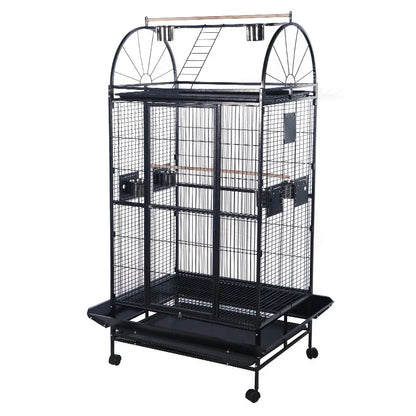 NO STOCK, PLEASE DONT BUY Wire Iron Metal Bird Cage with Wheel Aviary Canary Pigeon Breeding Aviaries Large Bird Cages