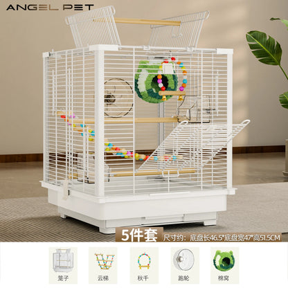Large Sugar Glider Cage -Vertical Wire Rat & Flying Squirrel Habitat Anti-Splash Escape-Proof Design Easy Clean Luxury Enclosure