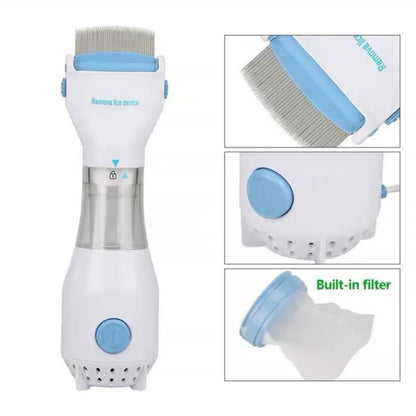 Pet Electric Lice Grabber Comb Multifunctional Physical Flea Removal Killer Brush Lice Remover Comb for Cats Dogs Hair Cleaner