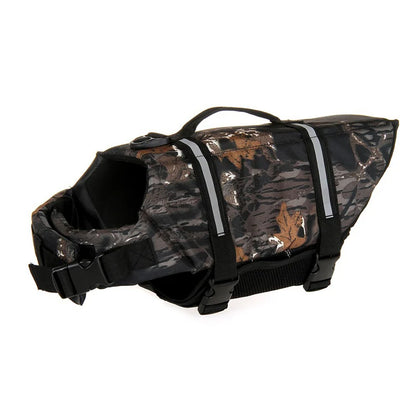 Seaside Big Dog Swimming Life Jacket Vest for Medium Large Dogs Summer Safety Pet Clothes Golden Retriever Shepherd Pug Swimwear