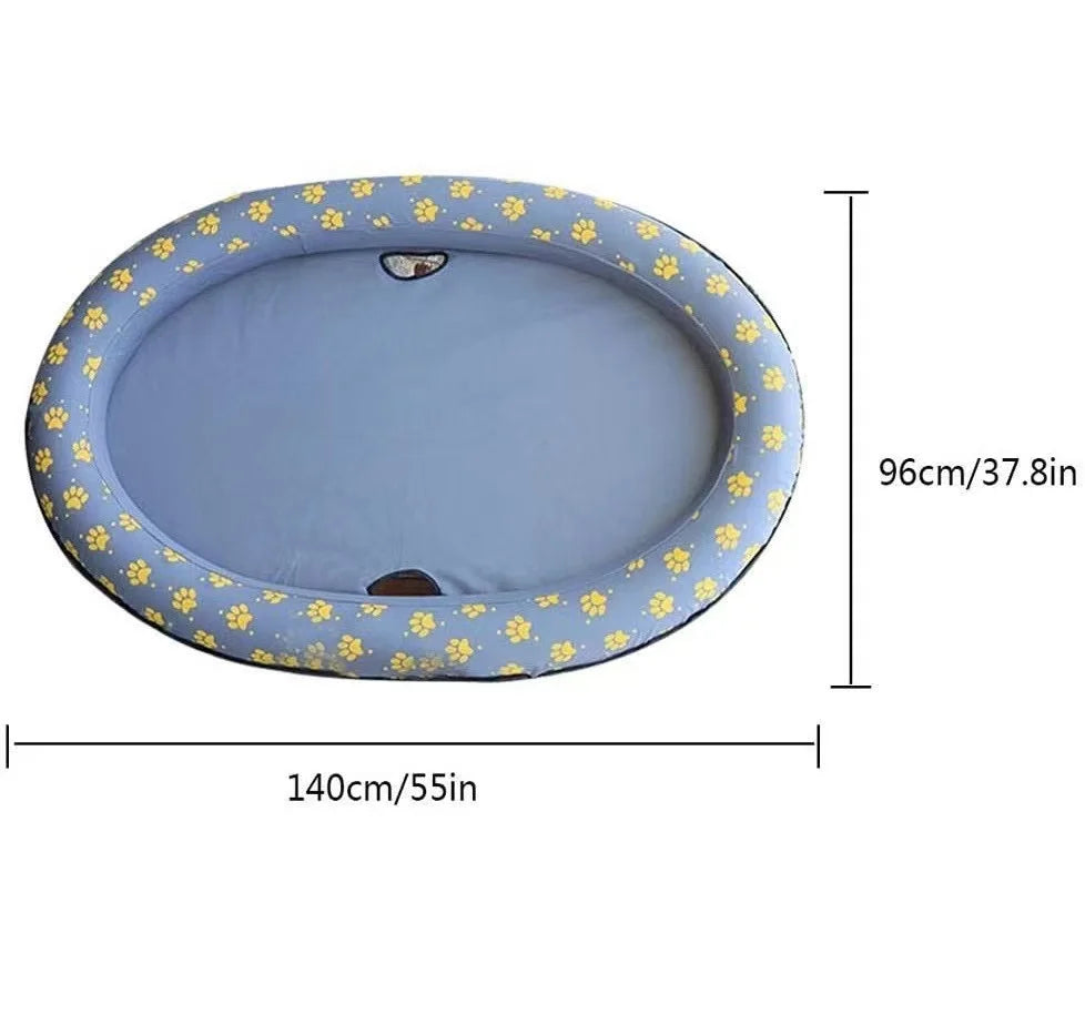 Inflatable Floating Pet Floating Ultra-Comfort Cooling Pool Inflatable Floating Bed for Pet