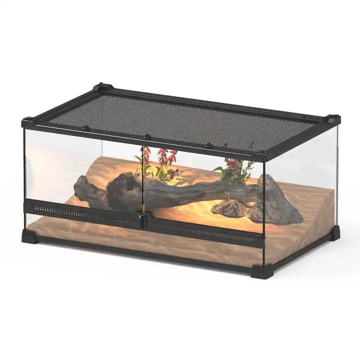 Best Tempered Glass Pet Reptile Enclosure Terrarium Glass Containers Paludarium Tank For Pets