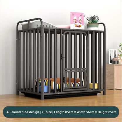Indoor Large Medium Dog Cage with Toilet Pet Dog House Fence for Samoyed Labr Dog Cages Kennels And Run Outdoor Supplies