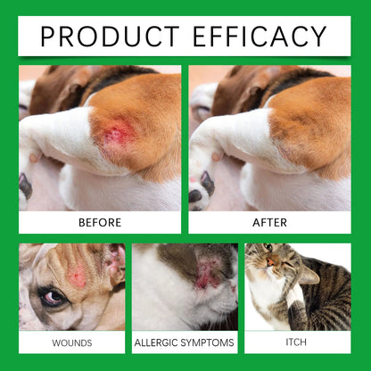 Pet Skin Care Spray Relieving Itching Reduce Redness Repairing Dryness Skin Long Lasting Moisturizing Pet Wound Skin Care Spray