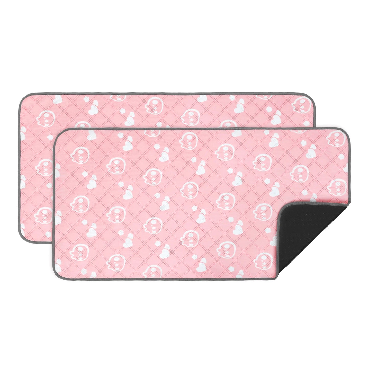 2Pcs Guinea Pig Cage Liner Washable Rabbit Absorbent Mat Reusable Hamster Pee Pad Anti-Slip for Pet Guinea Pig Rabbit Hedgehog