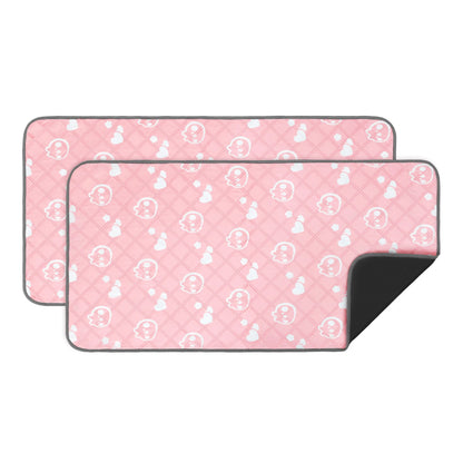 2Pcs Guinea Pig Cage Liner Washable Rabbit Absorbent Mat Reusable Hamster Pee Pad Anti-Slip for Pet Guinea Pig Rabbit Hedgehog