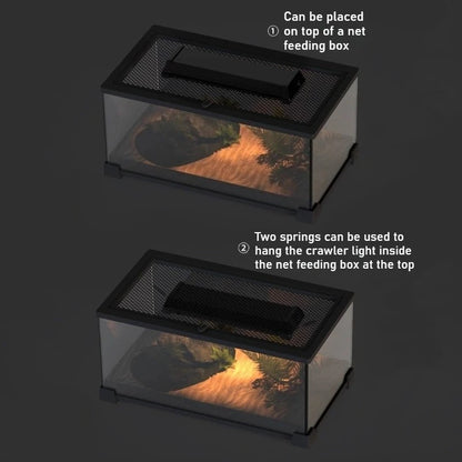 UVB Reptile Light UVA Sunbathing Back Adjustable Breeding Box Light Turtle Lizard Terrarium LED Lamp Reptile Pet Box Sun Lamp