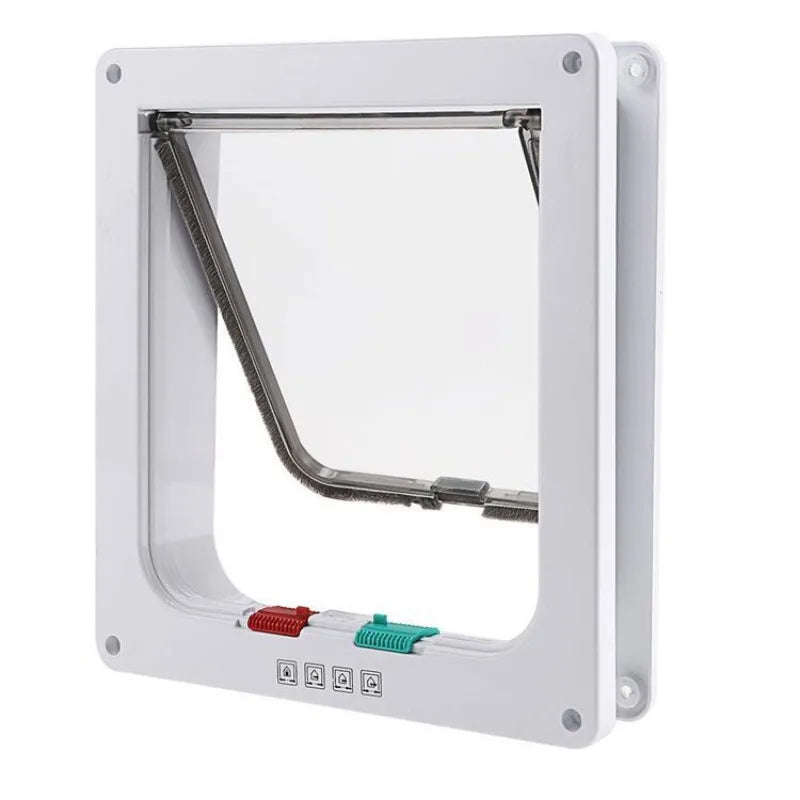 Smart Pet Door Automatic Closing Cat Door Secure Dog Doors Convenient Cat Doors SelfLocking Safe Durable Puppy Gates