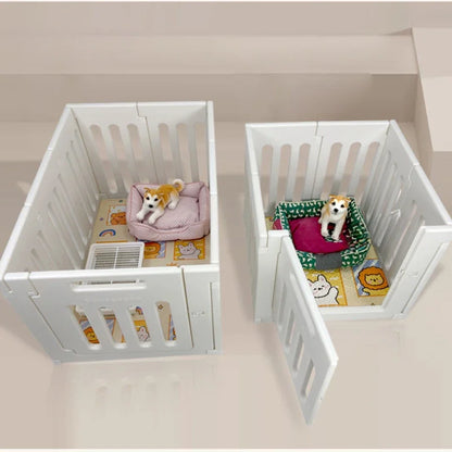 Open Top Small Dog Indoor Cage 66CM Away From Door Plastic Fence Eco-friendly Dog Cage Pet Animal Products Supplies Accessories