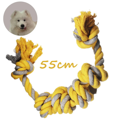 Rope Toy for Large Dogs, Pet Toothbrush, Bite Resistant, Cotton Interactive Training Stick, Knot Rope Toys, Pet Accessories