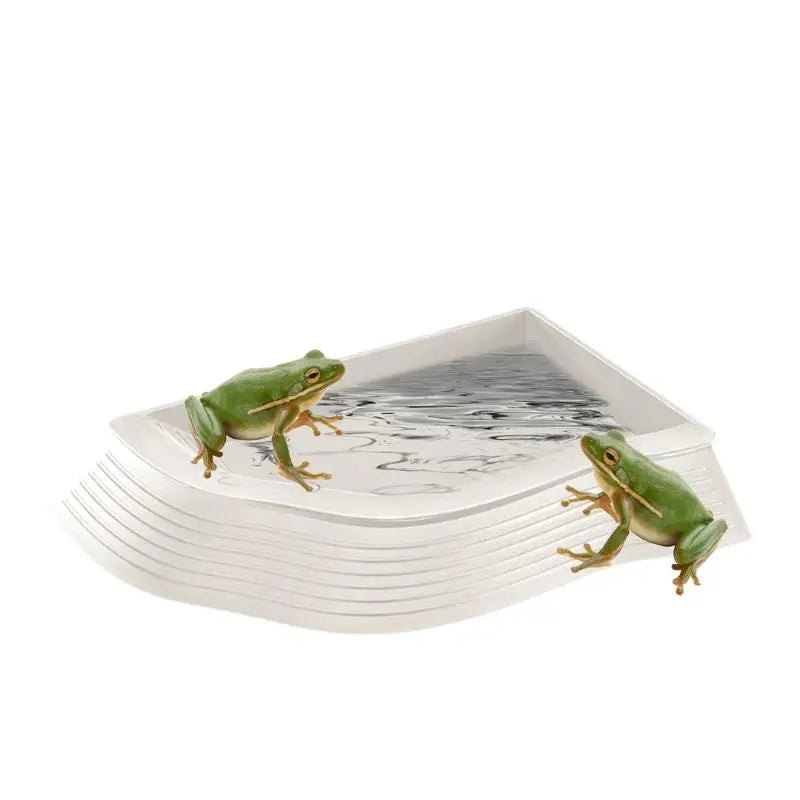 Turtle Water Dish Anti-Slip Turtle Bathing Pot Multifunctional Tortoise Water Bowl Turtle Pool Tortoise Bathing Pool Pet Toys
