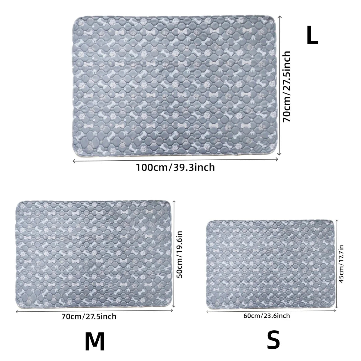 2pcs Large Pet Dog Pee Pads, Rosa Rink Washable Sleep Play Pad, Reusable Dogs Puppy Pads Pet Training Pads for Dogs winter